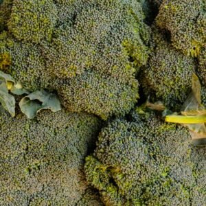 a bunch of broccoli that is laying on the ground